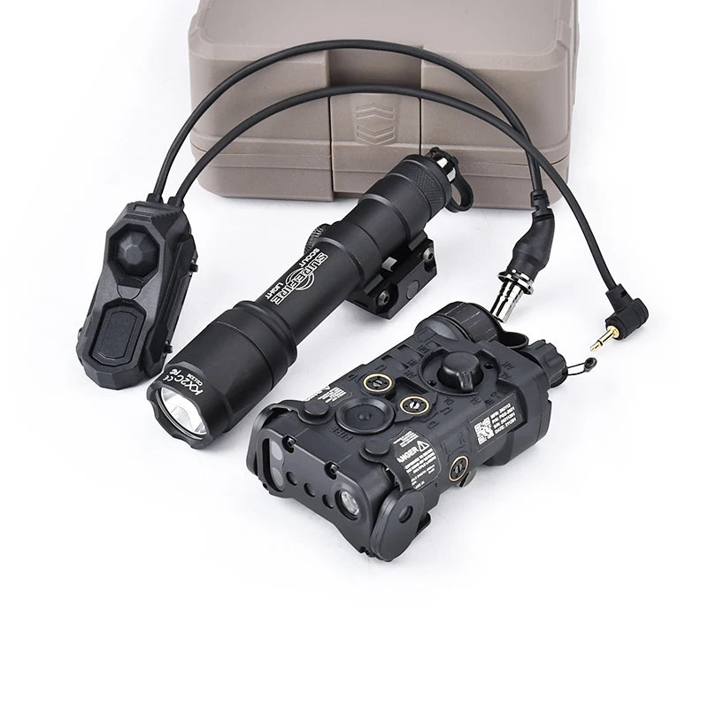 WADSN Tactical NGAL L3 Red Green Blue IR Laser Sight M300 M600 SF Surefir Flashlight AXON Dual Plug Switch Airsoft Hunting Gear