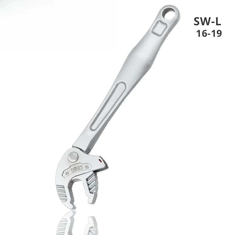 Multifunctional Heavy-Duty Crab Claw Wrench Adjustable Ratchet Wide Jaw Self-Locking Wrench for Home Automotive Pipe Manufacture