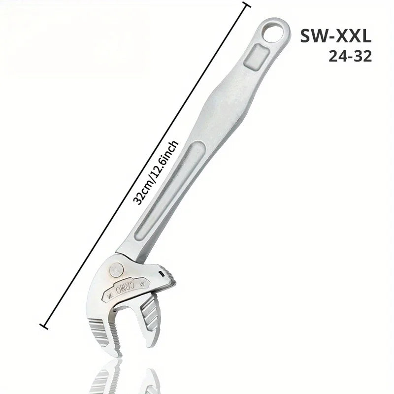 Multifunctional Heavy-Duty Crab Claw Wrench Adjustable Ratchet Wide Jaw Self-Locking Wrench for Home Automotive Pipe Manufacture