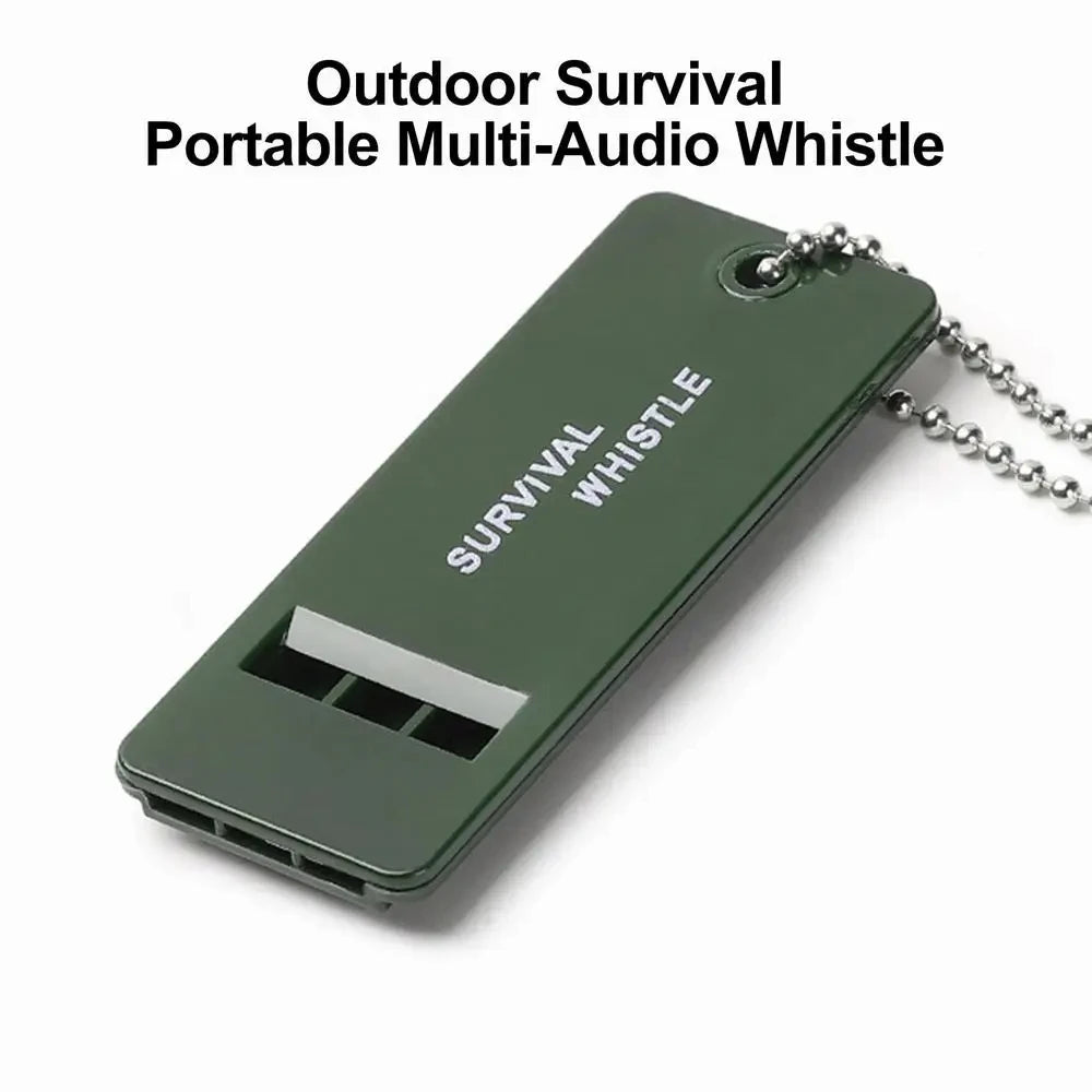 High Decibel 3-Frequency Whistle Outdoor Emergency Survival Whistle for Camping, Hiking, Hunting, Survival Whistle Gear