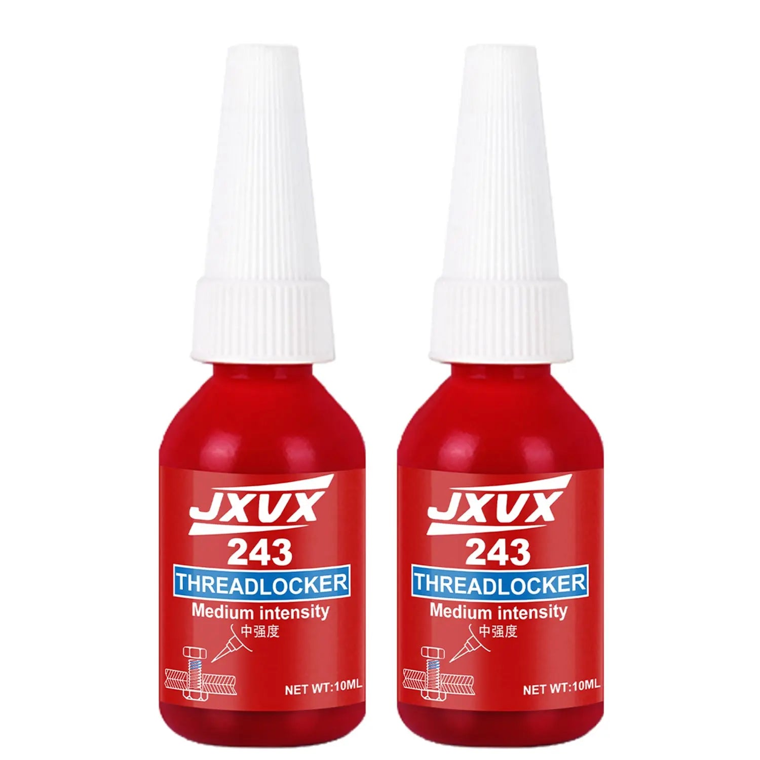243 10ml, fast drying strong thread locking adhesive, high temperature anaerobic adhesive, suitable for automotive, machinery, steel frame locking, factory direct sales