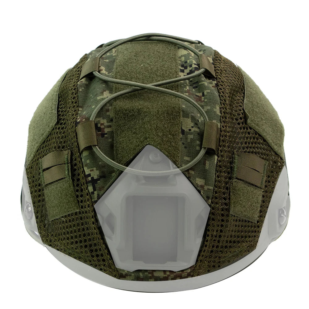 BOOIU Tactical Helmet Cover for Fast Helmet Multi-Camo Helmet Cover   Military Paintball Hunting Shooting Gear - Without Helmet