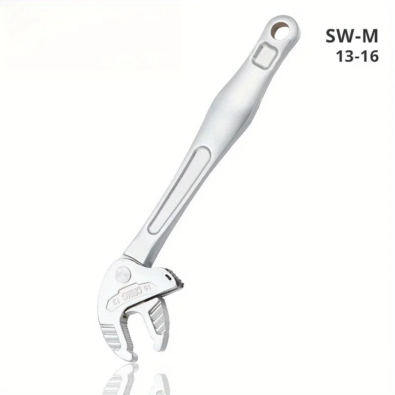 Multifunctional Heavy-Duty Crab Claw Wrench Adjustable Ratchet Wide Jaw Self-Locking Wrench for Home Automotive Pipe Manufacture