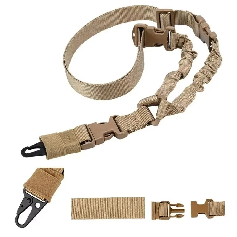 Outdoor Single Point Tactical Harness CS Tactical Gun Rope Diagonal Safety Rope Tactical Camouflage Belt For Men and Women