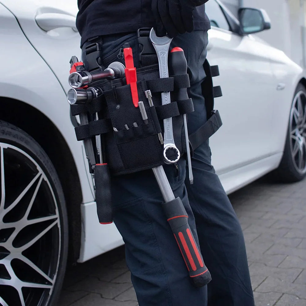 Tool Bag Belt Work with Belt Clip Holster Leg Tool Pouch Tactical Waist Bag Electrician Tool holder pocket for Men Maintenance