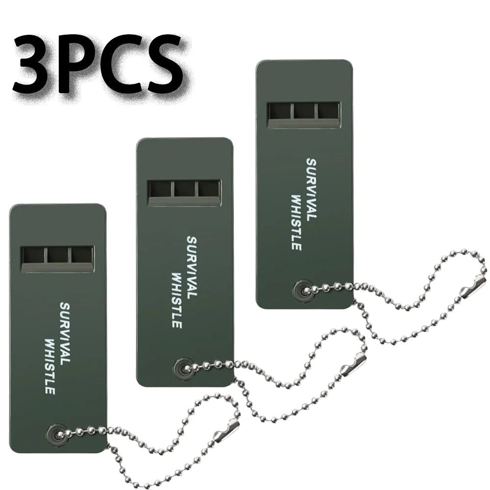 High Decibel 3-Frequency Whistle Outdoor Emergency Survival Whistle for Camping, Hiking, Hunting, Survival Whistle Gear