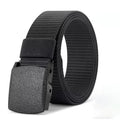 Automatic Nylon Tactical Belt - Adjustable Non-Metal Buckle, Lightweight & Comfortable for Outdoor Use