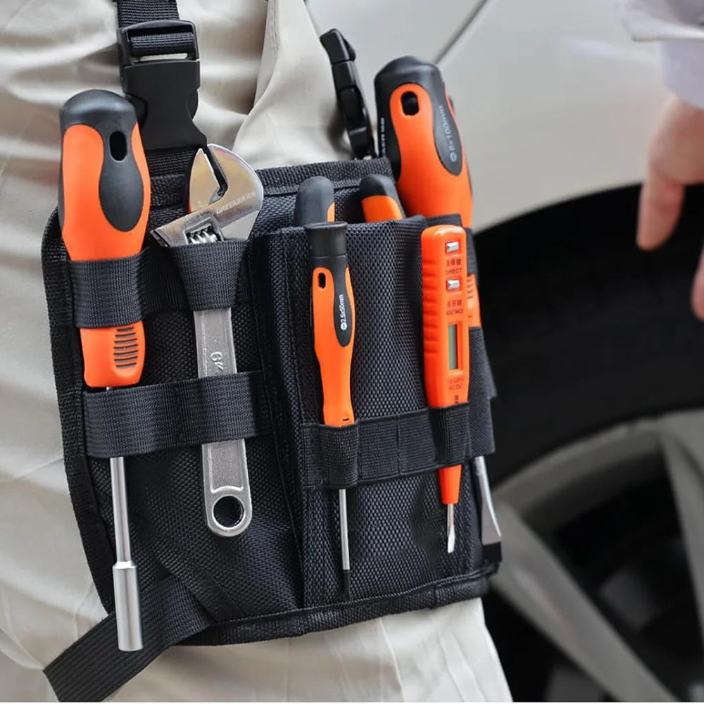 Tool Bag Belt Work with Belt Clip Holster Leg Tool Pouch Tactical Waist Bag Electrician Tool holder pocket for Men Maintenance