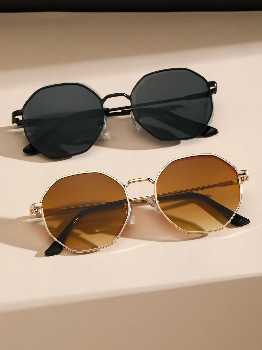 1/3 Pcs Metal Geometric-Round Frame Sunglasses Fashion Classic For Vacation Decors Sun Glasses Outdoor Shades Goggles Men/Women