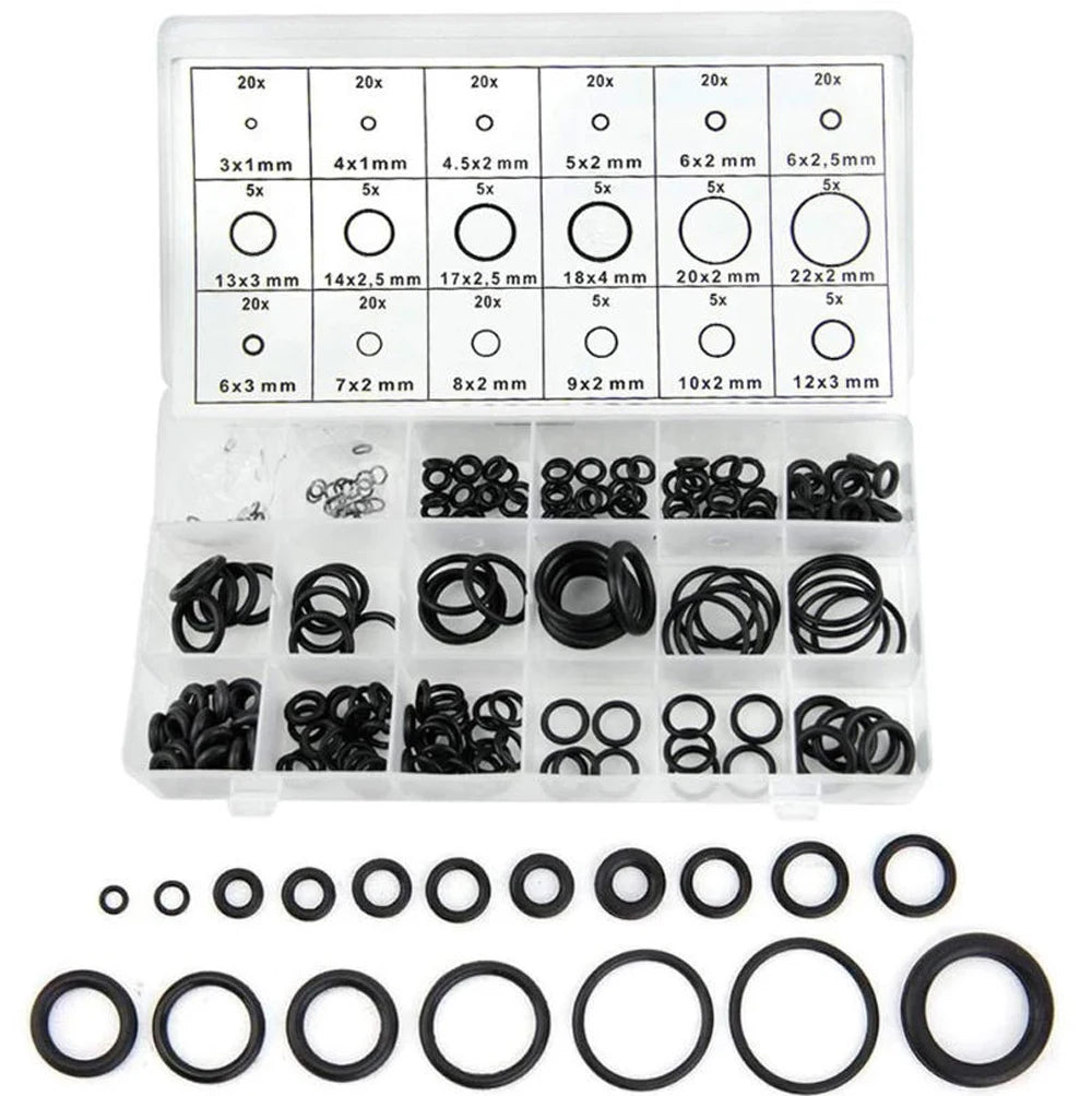 530/270Pcs O-Type Sealing Rubber Ring Automotive Air-Conditioning Compression Confidential Seal Maintenance Rubber Accessories