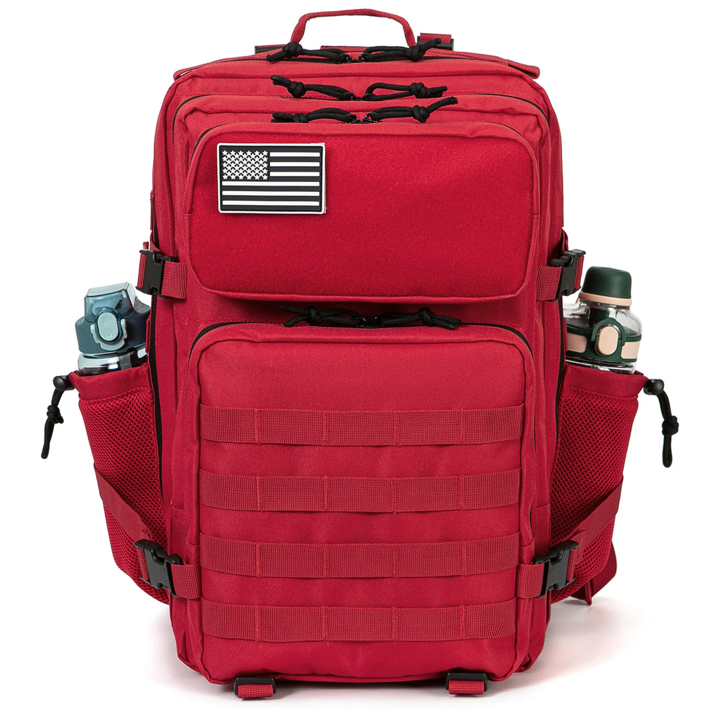 45L Molle Tactical Backpack Bag Hunting MOLLE Backpack GYM For Men EDC Outdoor Hiking Survival Rucksack Witch Bottle Holder