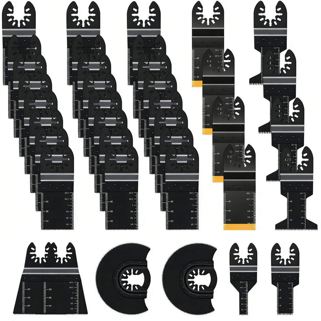 Premium Oscillating Saw Blades Multitool for Wood Metal Plastics，Fit Dewalt Worx Rockwell Wen Milwaukee Makita Ryobi Bosch Fein