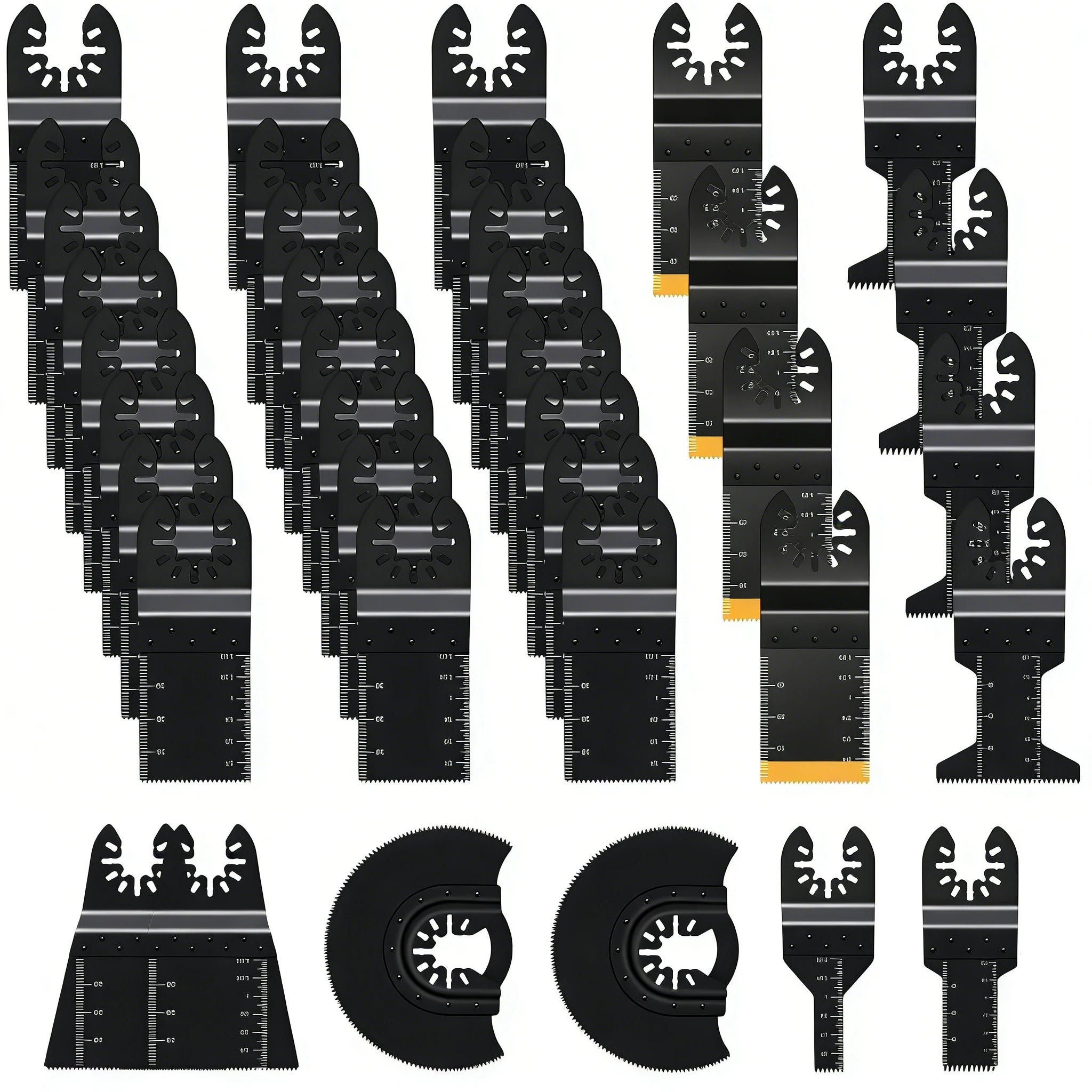 Premium Oscillating Saw Blades Multitool for Wood Metal Plastics，Fit Dewalt Worx Rockwell Wen Milwaukee Makita Ryobi Bosch Fein