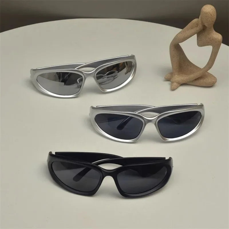 Y2k Eyeglasses Classic Punk Wrap Around Vintage Sunglasses Women Men Luxury Sun Glasses Fashion Sport Eyewear UV400 Goggles