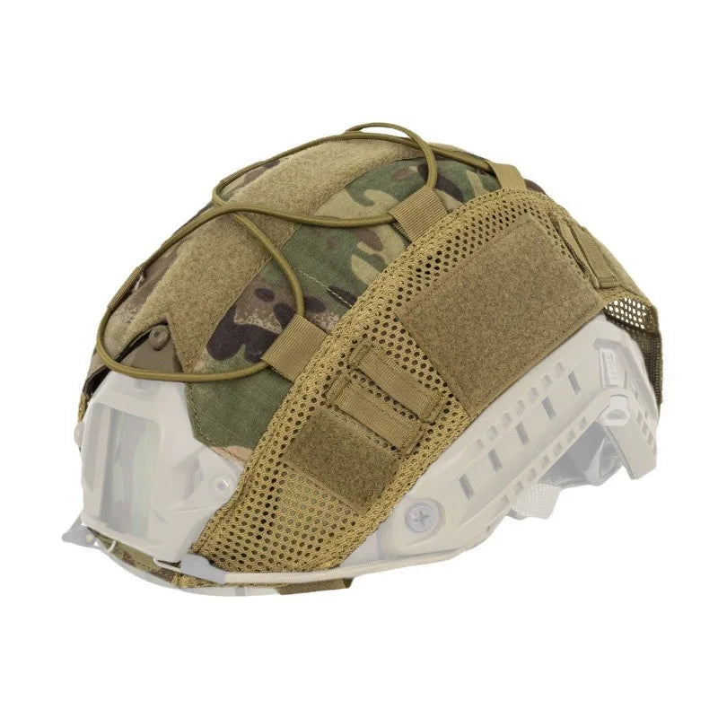 Tactical Helmet Cover Fast Helmet Multi-Camo Helmet Cover for Airsoft Helmet Paintball CS Wargame Sport Hunting Shooting Gear