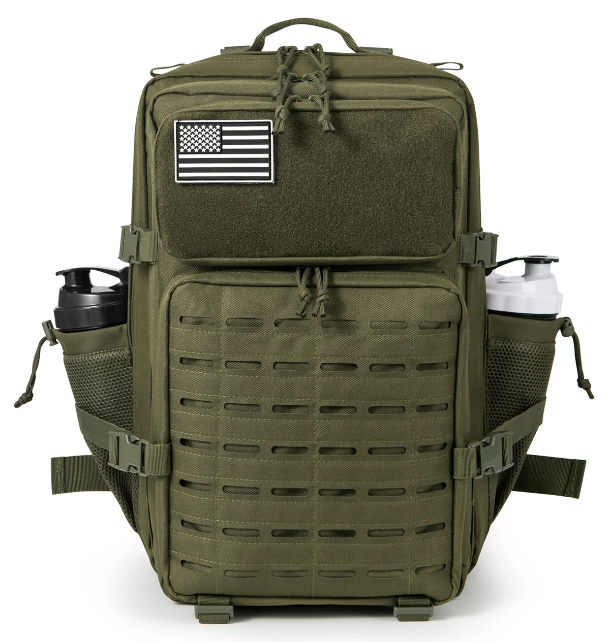 45L Molle Tactical Backpack Bag Hunting MOLLE Backpack GYM For Men EDC Outdoor Hiking Survival Rucksack Witch Bottle Holder