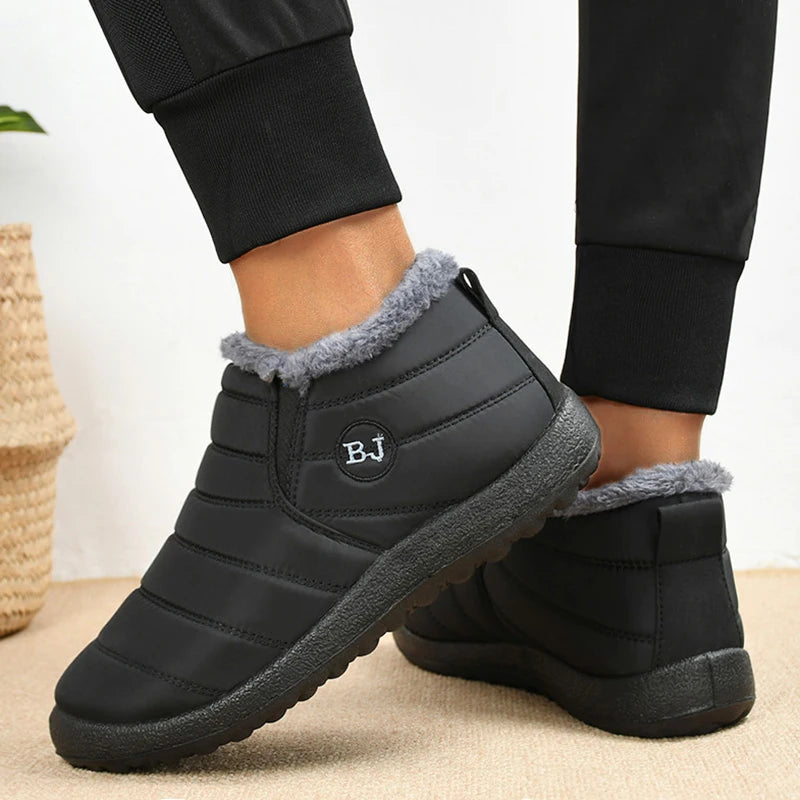 Warm Men's Boots Snow Platform Sneakers Winter Men Shoes Outdoor Man Sneakers Unisex Ankle Boots Waterproof Work Shoes Footwear