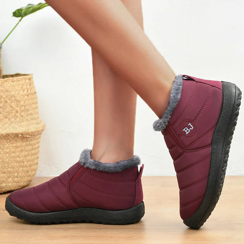 Warm Men's Boots Snow Platform Sneakers Winter Men Shoes Outdoor Man Sneakers Unisex Ankle Boots Waterproof Work Shoes Footwear