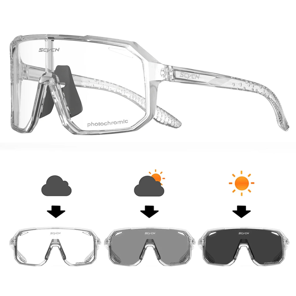 SCVCN Cycling Glasses Bike Mountain Bicycle Hiking Camping Golf UV400 Sunglasses Sport Protection Glasses for Men Women Baseball