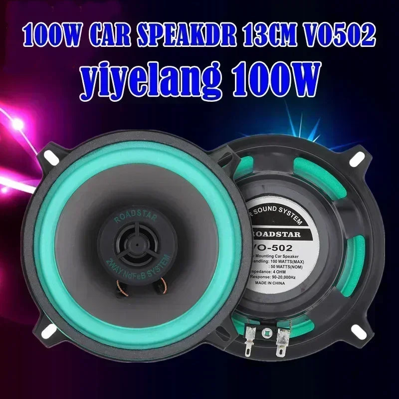 4/5/6.5 Inch Car Coaxial Speakers HiFi Door Subwoofer Automotive Audio Music Full Range Truck Stereo Speaker and Protecting Grid