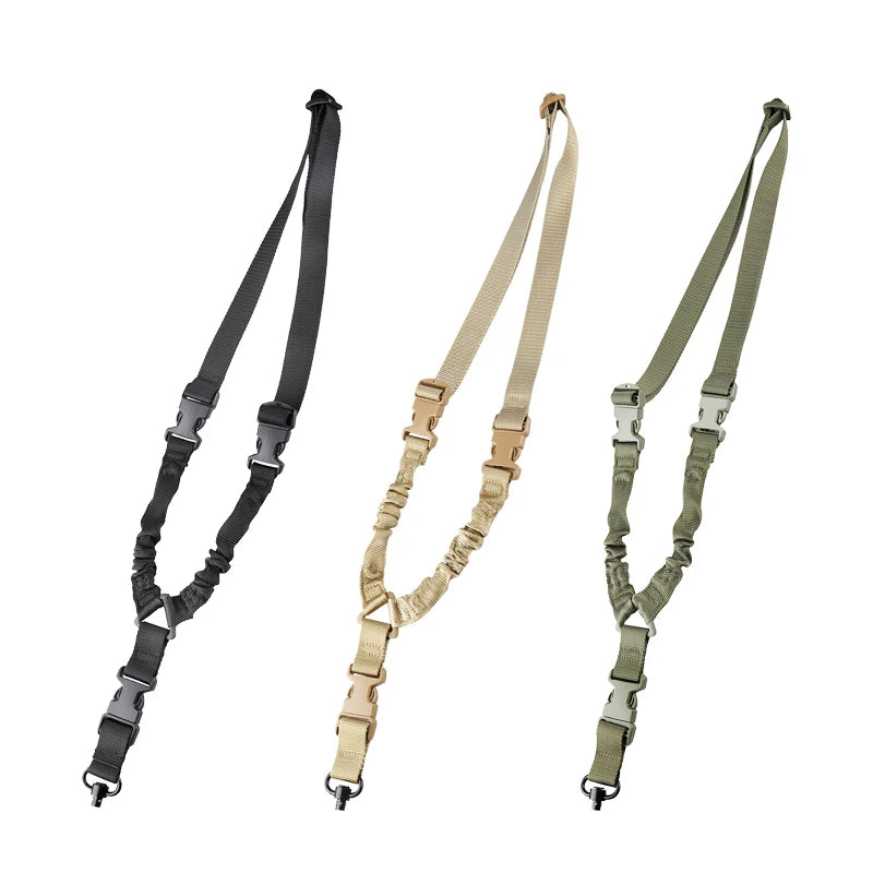 Shot Gun Belt Hunting Accessories Tactical Gear Tactical Single Point Gun Sling Shoulder Strap Rifle Rope Belt QD Metal Buckle