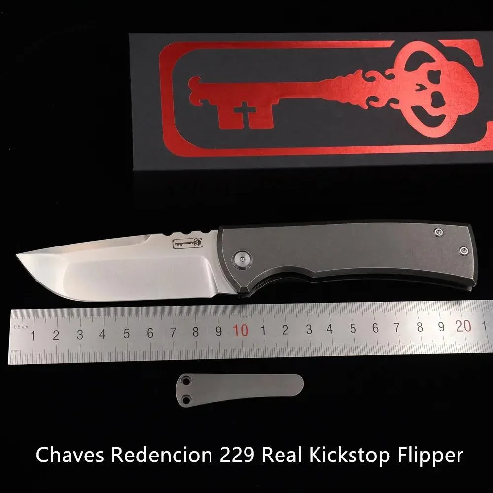 JUFULE Real Chaves Ultramar Redencion Street Folding Knife 229 Ceramic Bearing Survival EDC Tool Camp Hunt Outdoor Knives