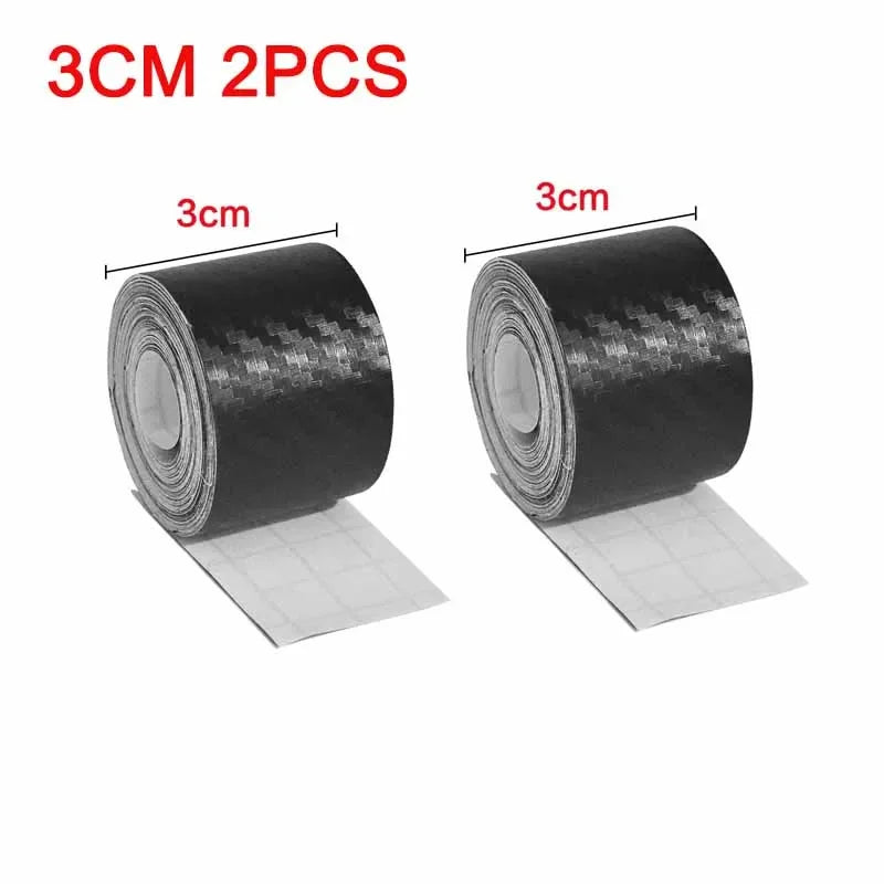 1/2pcs Nano Carbon Fiber Car Sticker Paste Protector Strip DIY Automotive Protective Film Car By Sill Side Anti Scratch Tape