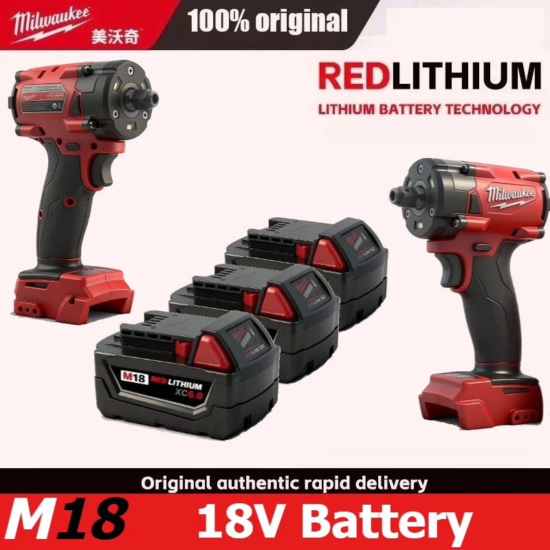 FIW212 Impact wrench Milwaukee Origina  18V 12Ah Lithium Ion Battery 21700 15-Cells, Compatible Milwaukee Cordless Power Tools