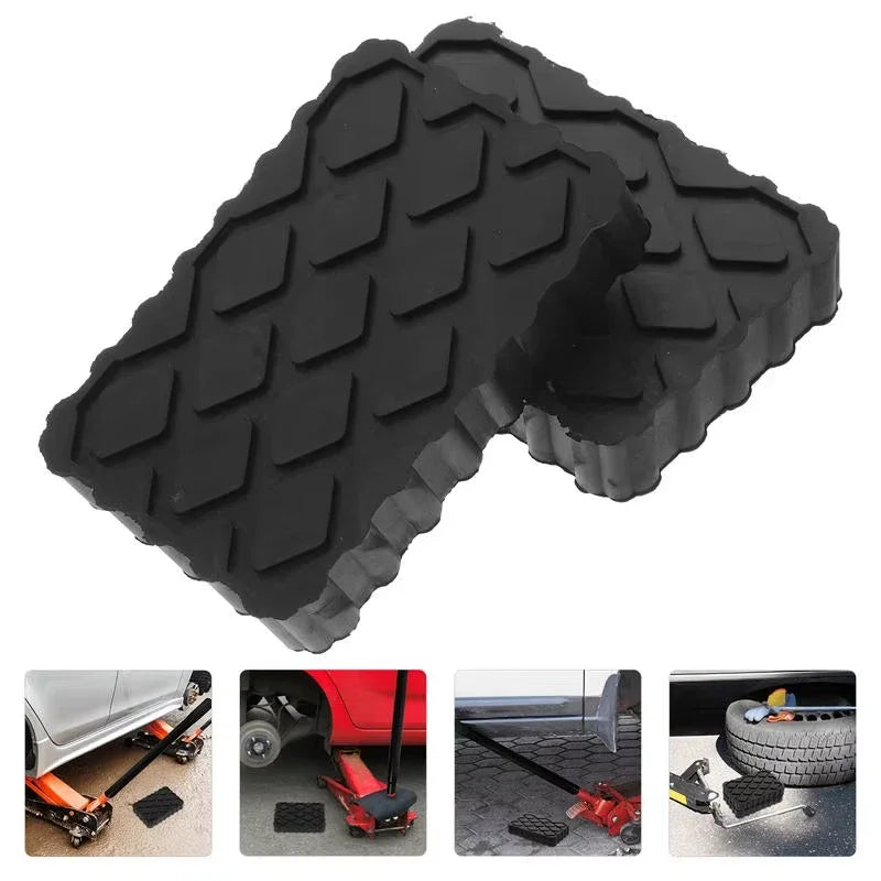 2Pcs Car Jack Rubber Pad Lift Blocks Height Increasing Protective Pad Automotive Camper Stabilizer Jack Pads Car Accessories