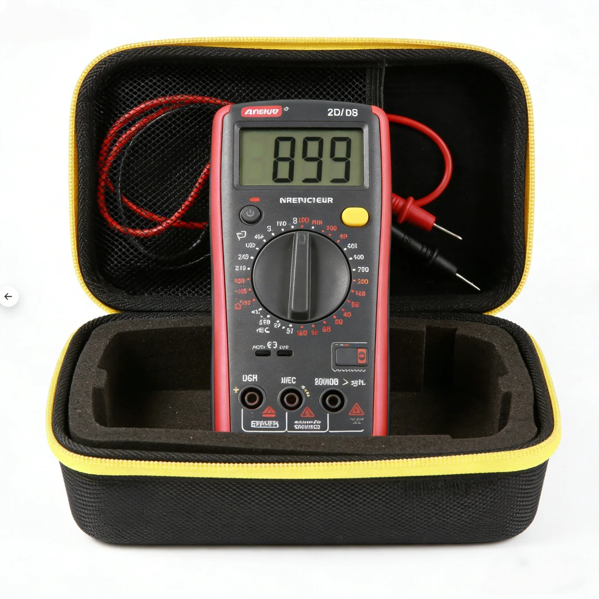 Hard EVA Shockproof Tool Storage Case for Multimeter & Electronic Tools, Portable Organizer Box for Electrician Repair & Home Us