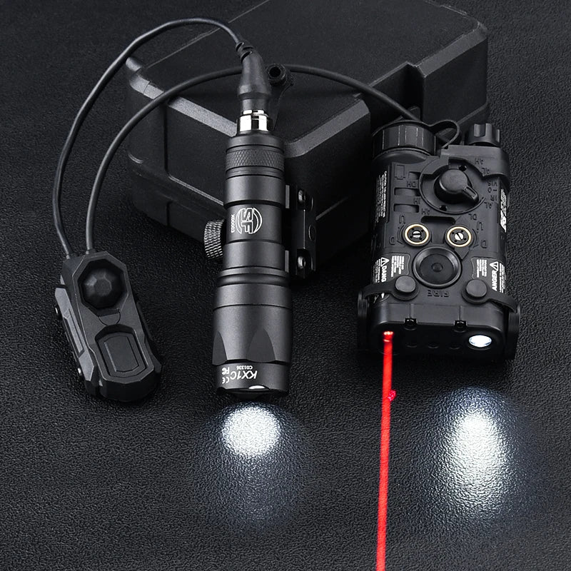 WADSN Tactical NGAL L3 Red Green Blue IR Laser Sight M300 M600 SF Surefir Flashlight AXON Dual Plug Switch Airsoft Hunting Gear