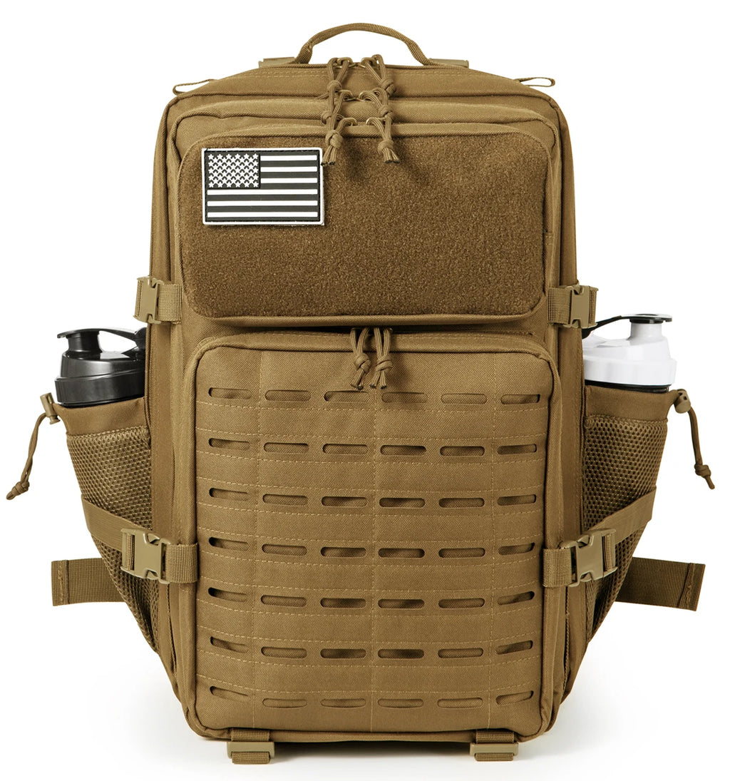 45L Molle Tactical Backpack Bag Hunting MOLLE Backpack GYM For Men EDC Outdoor Hiking Survival Rucksack Witch Bottle Holder