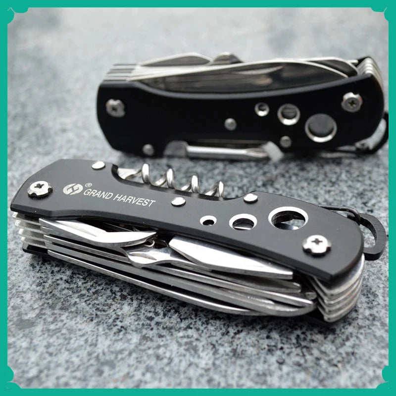 11 In 1 Multitool Knife Folding Gear Knife Swiss Survive Pocket Hunting Outdoor Camping Survival Multifunctional Folding Knife
