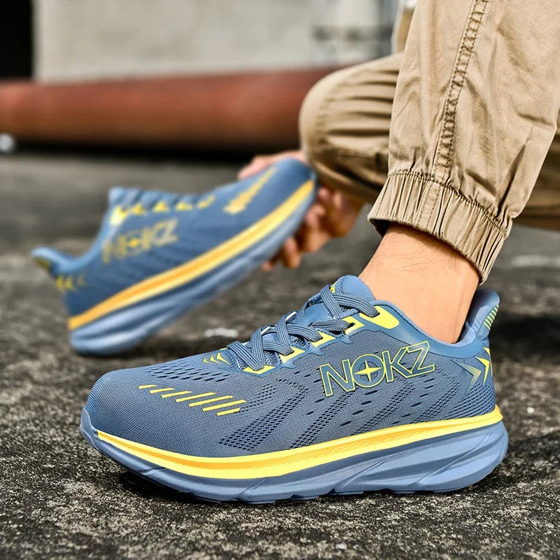 New Men's Work Safety Boots Men Steel Toe Cap Protective Shoes Puncture-Proof Work Shoes Breathable Sneakers Couple Safety Shoes