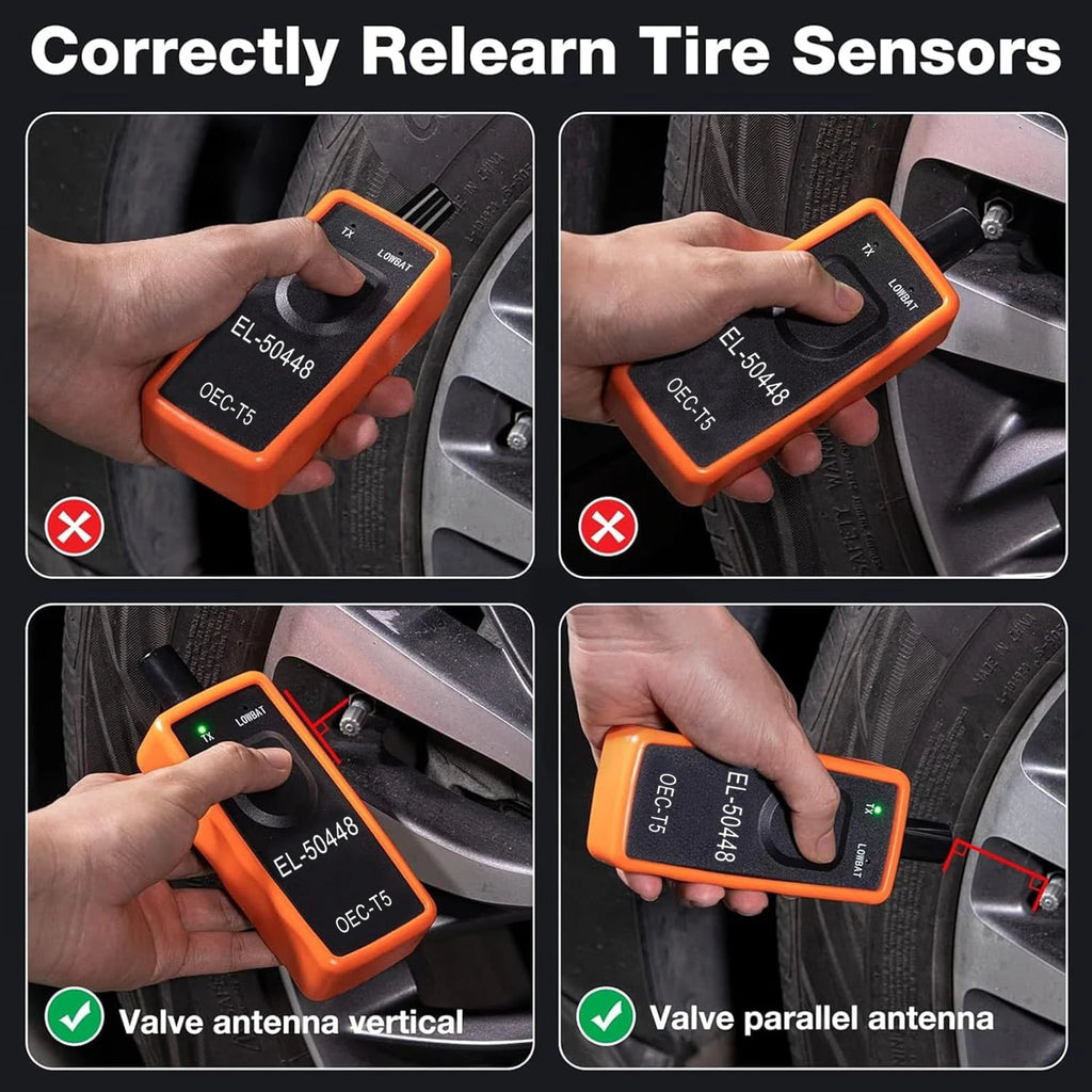 Automotive Tire Pressure Detection Sensor EL-50448 OEC-T5 Opel/GM Tire Pressure Monitoring System TPMS Reset Activation Tool