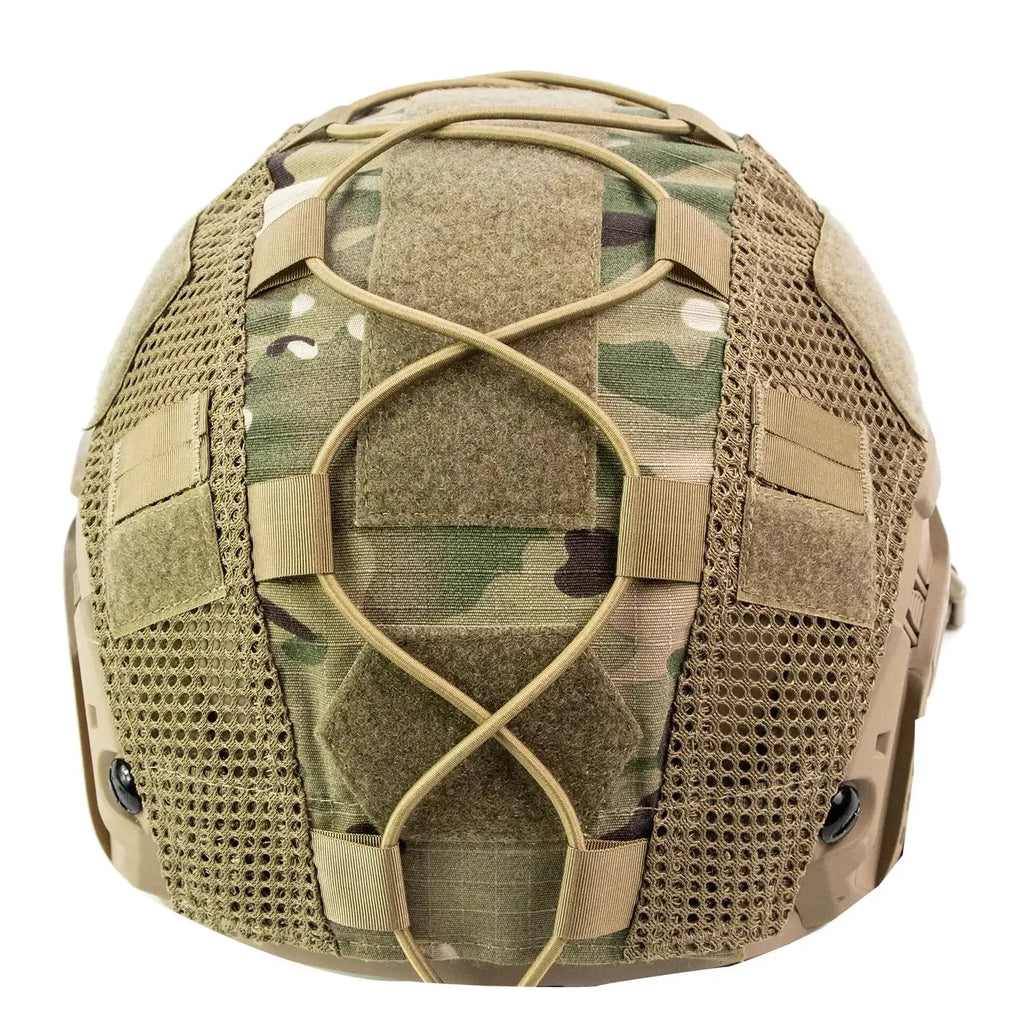 Tactical Helmet Cover Fast Helmet Multi-Camo Helmet Cover for Airsoft Helmet Paintball CS Wargame Sport Hunting Shooting Gear
