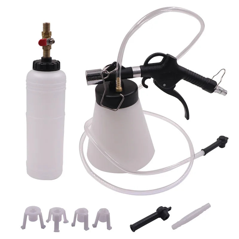 1L 0.75L Dual Oil Pot Brake Oil Replacement Tool Oil Pot Automotive Brake Fluid Injector Pneumatic Brake Oil Replacement Machine