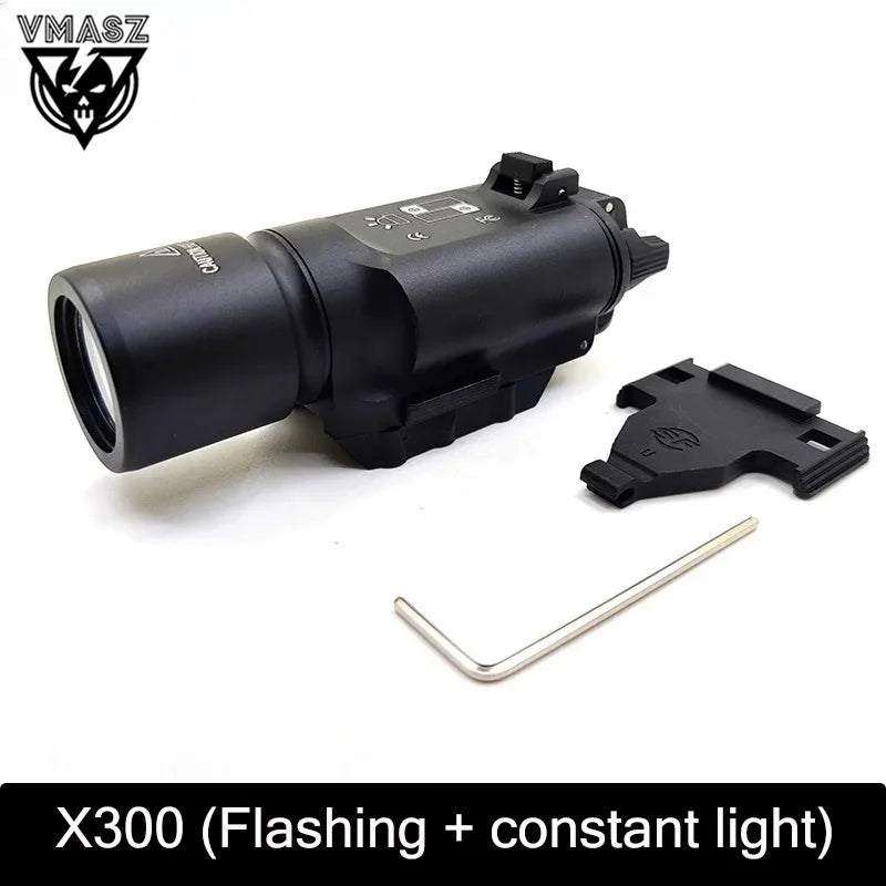 Tactical Surefire X300u X300 Pistol Scout Light High Quality Metal Flashlight Outdoor Tactical Gear Strobe Rifle Hunting
