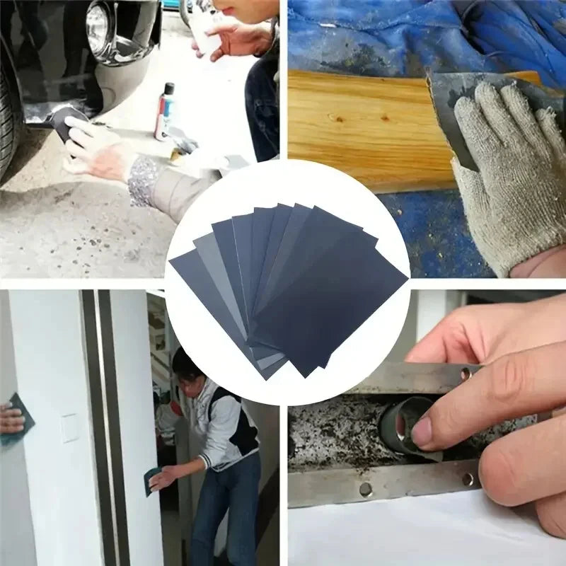 15Pcs/Set Automotive Sandpaper 400 600 3000 800 1000 1200 1500 2000 2500 Grit Sand Paper Water/Dry Sanding Paper Abrasive Tools