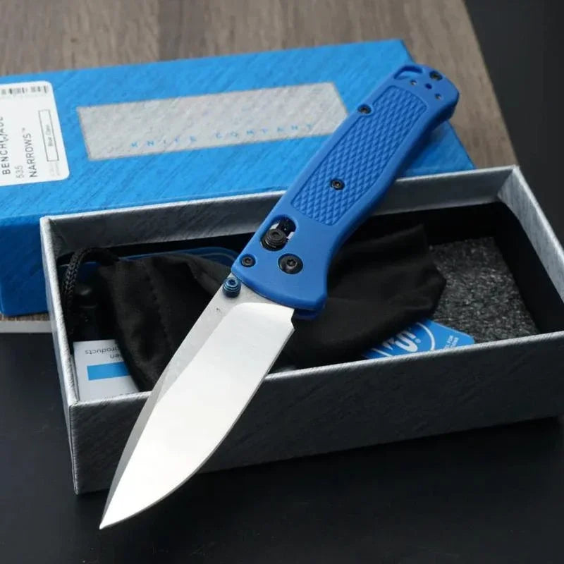 Daily Carry EDC Pocket Knife BM535 CPM20CV Blade Nylon Fiber Handle Essential Emergency Tools for Hiking Adventures Self-defense