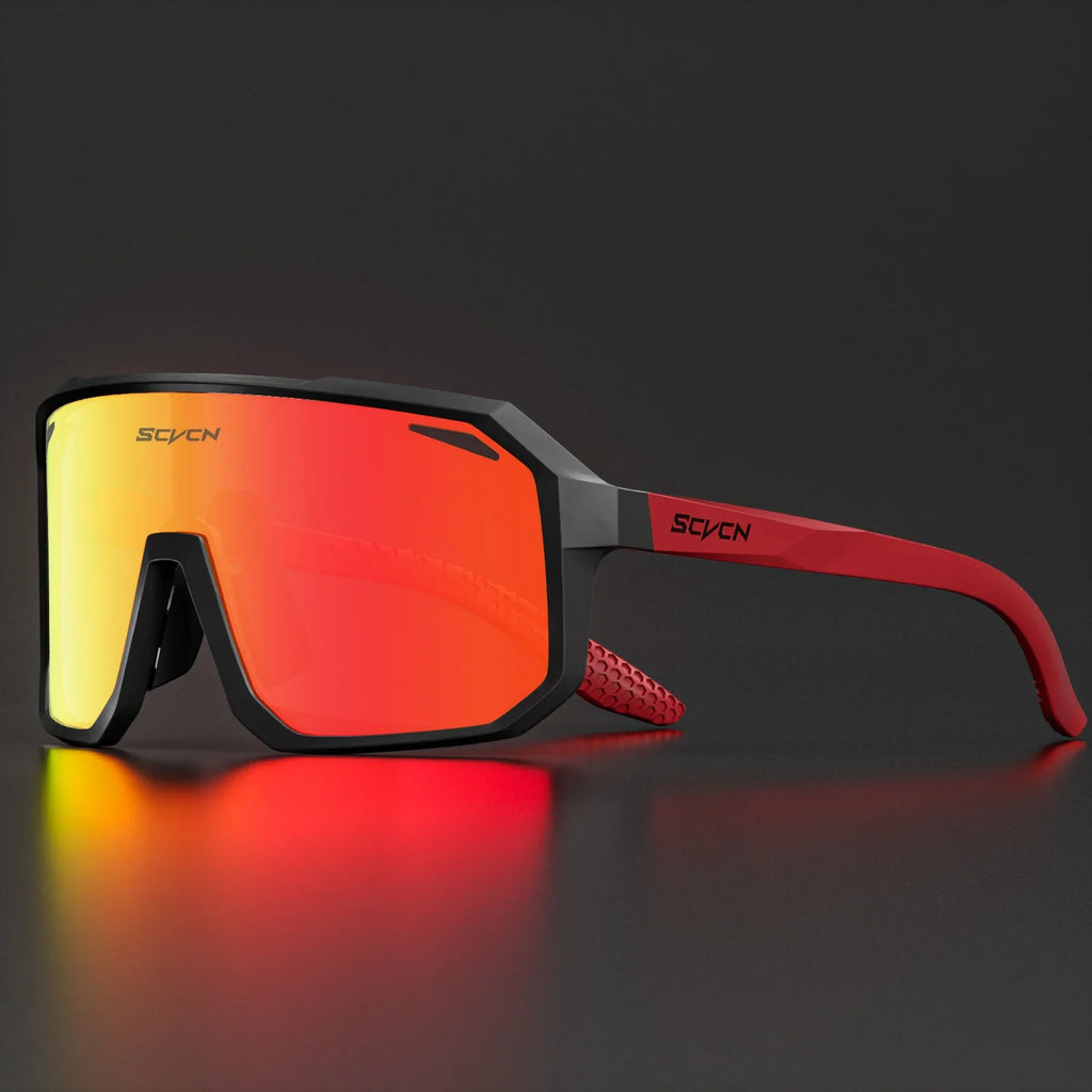 SCVCN Cycling Glasses Bike Mountain Bicycle Hiking Camping Golf UV400 Sunglasses Sport Protection Glasses for Men Women Baseball