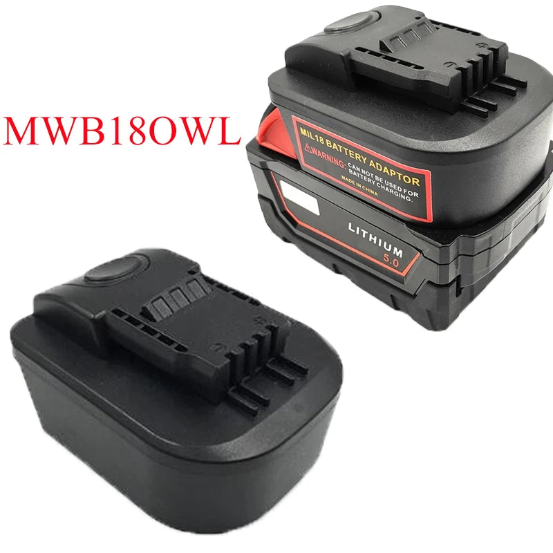 Battery Adapter Converter MWB18OWL for Worx 4-pin Orange Small Power Tools Compatible for Milwaukee 18V Lithium Batteries