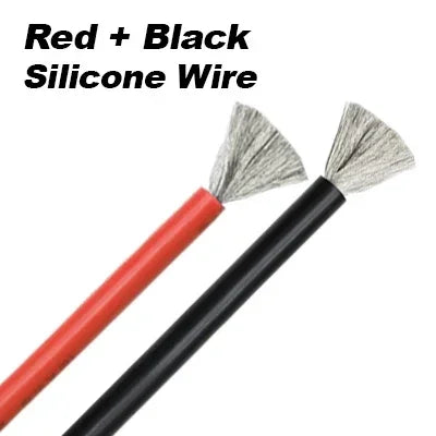 1~50m Heat Resistant Cable Red Black 30/28/26/24/22/20/18/16AWG Silicone Rubber Tinned Copper Wire Car Battery Automotive Wiring