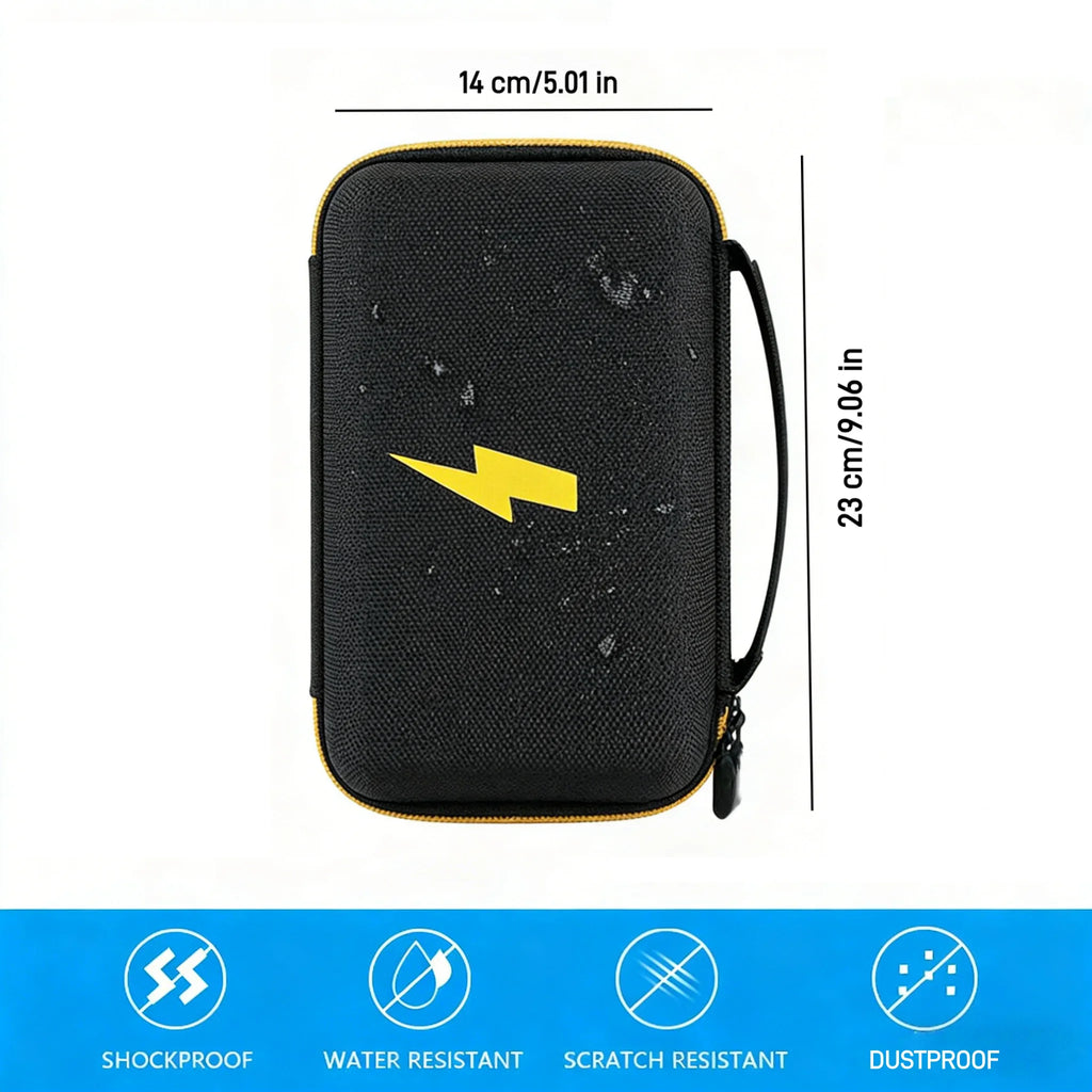 Hard EVA Shockproof Tool Storage Case for Multimeter & Electronic Tools, Portable Organizer Box for Electrician Repair & Home Us
