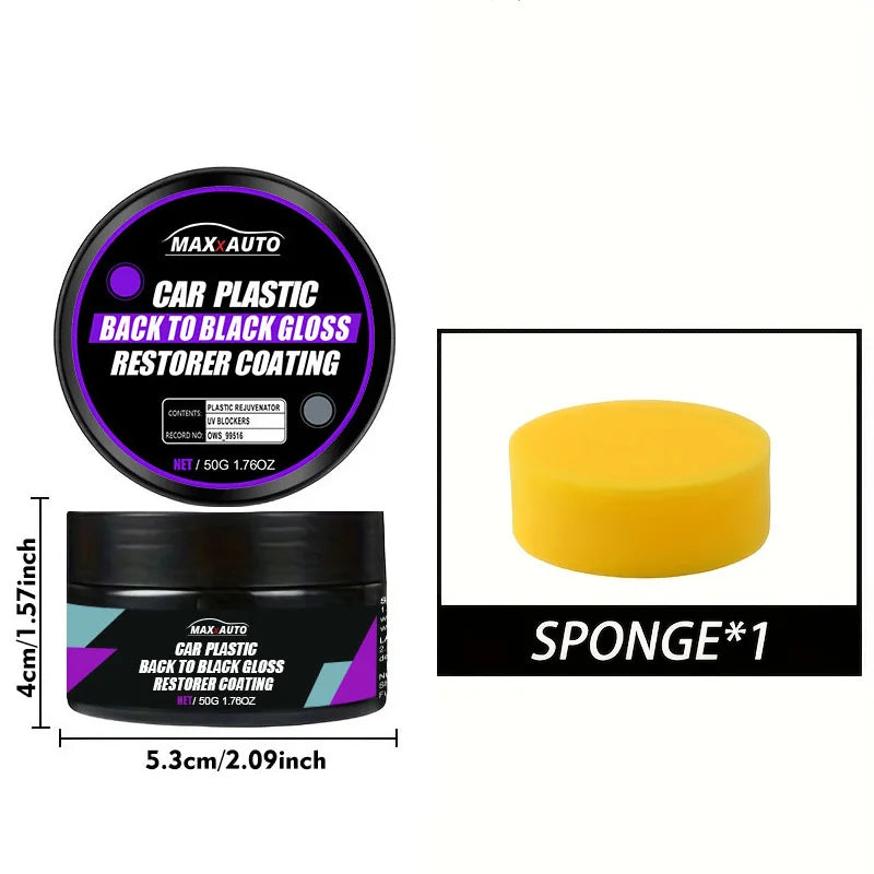 Car Plastic Restorer Back To Black Gloss Car Cleaning Products Plastic Leather Restore Auto Polish And Repair Coating Renovator
