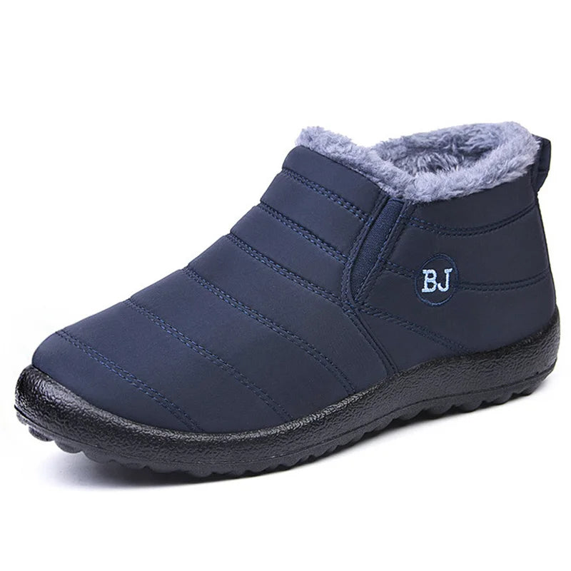 Warm Men's Boots Snow Platform Sneakers Winter Men Shoes Outdoor Man Sneakers Unisex Ankle Boots Waterproof Work Shoes Footwear