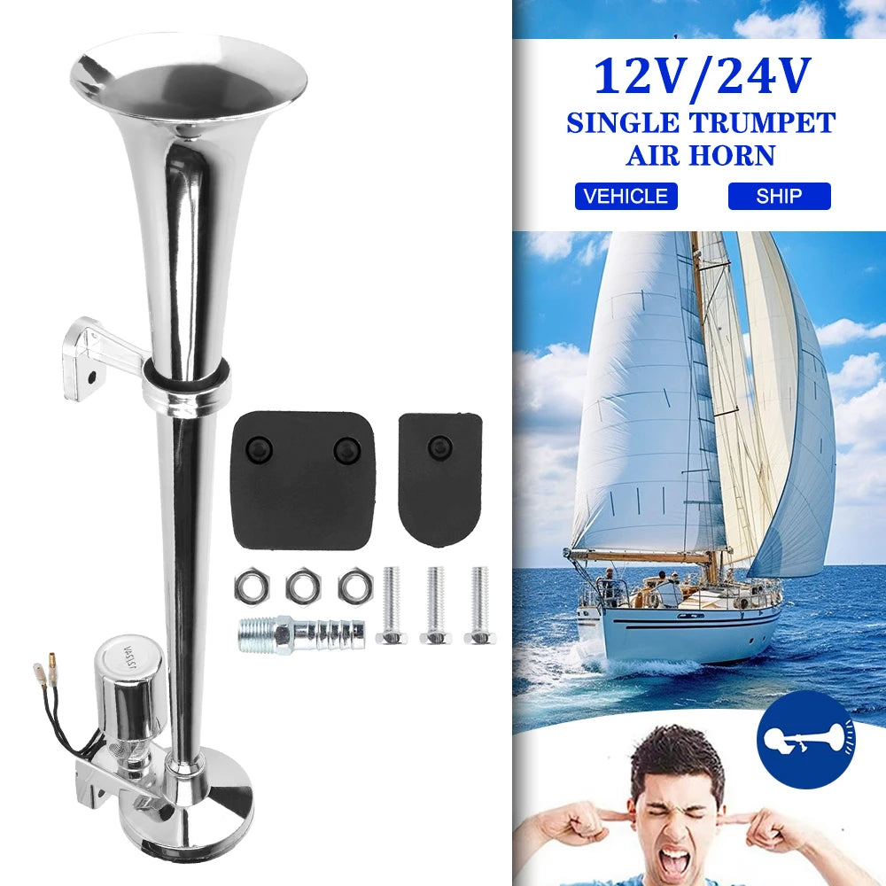 10000dB Super Loud Speaker For Boat Truck With Relay 24V 12V Loudspeaker Car Air Horn Auto Trumpets Warning Siren Waterproof