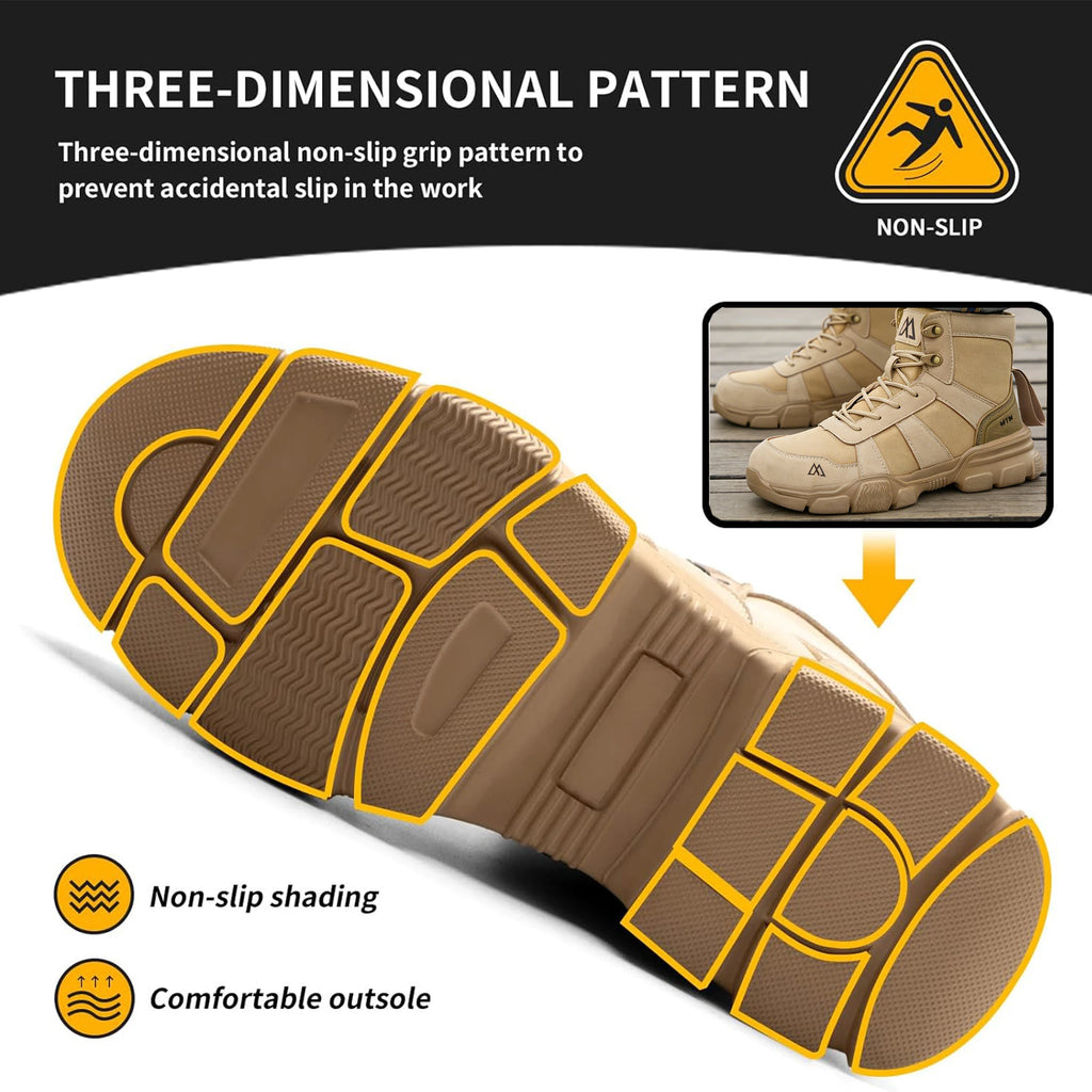 Lightweight Protection Safety Shoes Men Steel Toe Anti Smash Work Shoes Anti-puncture Indestructible Man Safety Boots Outdoor