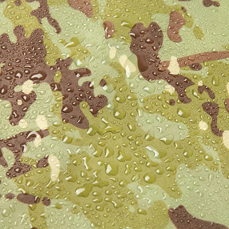 Outdoor Breathable Camouflage Poncho Jungle Tactical Raincoat Birdwatching Hiking Hunting Ghillie Suit Travel Rain Gear