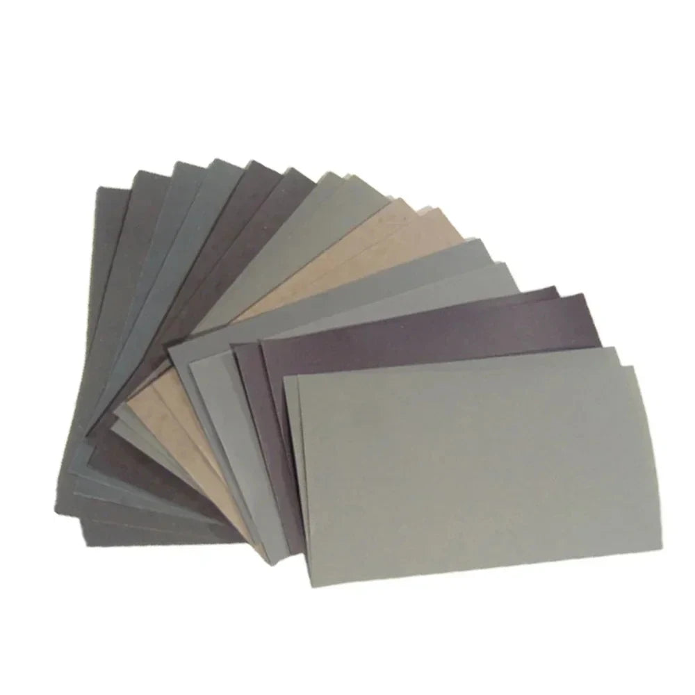 15Pcs/Set Automotive Sandpaper 400 600 3000 800 1000 1200 1500 2000 2500 Grit Sand Paper Water/Dry Sanding Paper Abrasive Tools